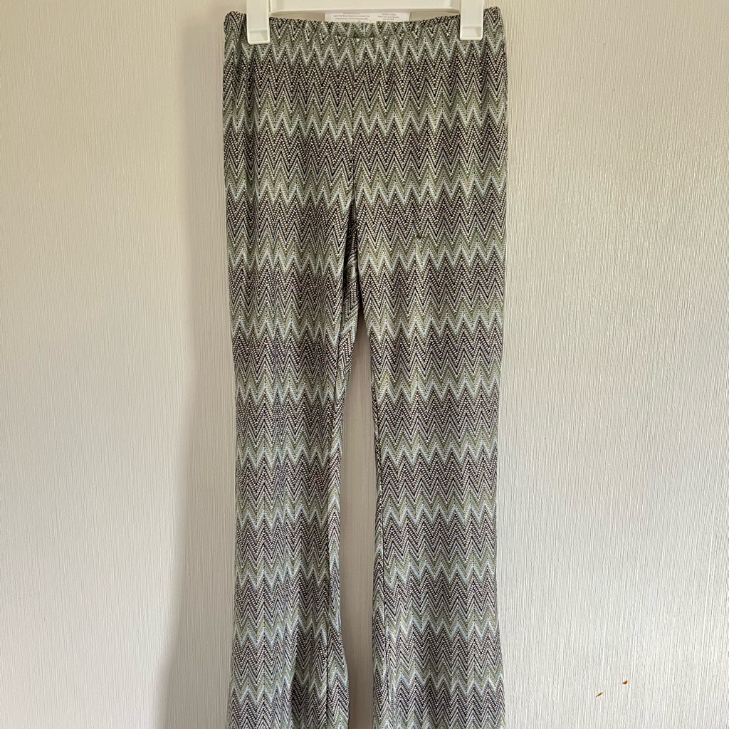 Green Pattern Pants